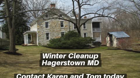 Winter Cleanup Hagerstown MD Lawn Service Landscaping Contractor