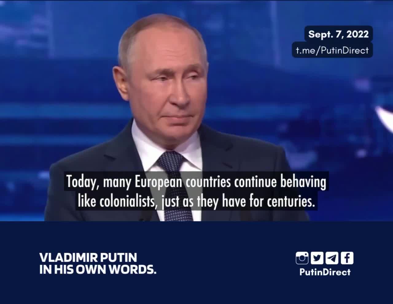 Putin suggests limiting the export of Ukrainian grain to Europe, accusing the EU of being “colonialists” for hoarding shipments and deceiving the poorest countries.