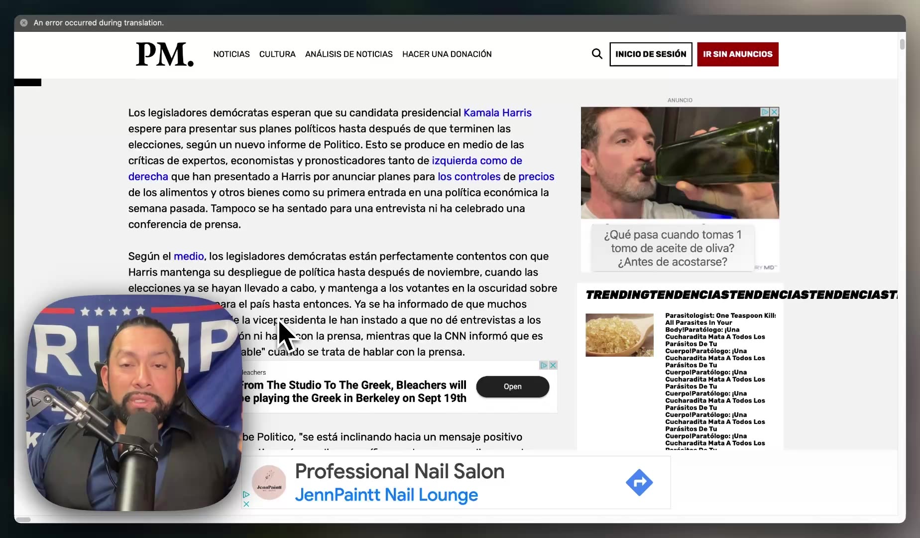 Vasectomías En DNC, Kamala Acusaciones Borrachas y Controversia Judía Con Candace Owens