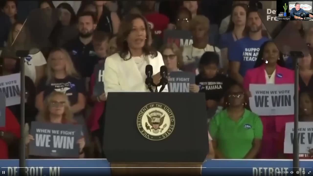 LYING KAMALA HAS TEMPER TANTRUM WHILE BEING HECKLED AT DETROIT RALLY