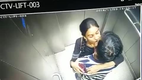 Lovers Romance In Hyderabad Metro Lifts