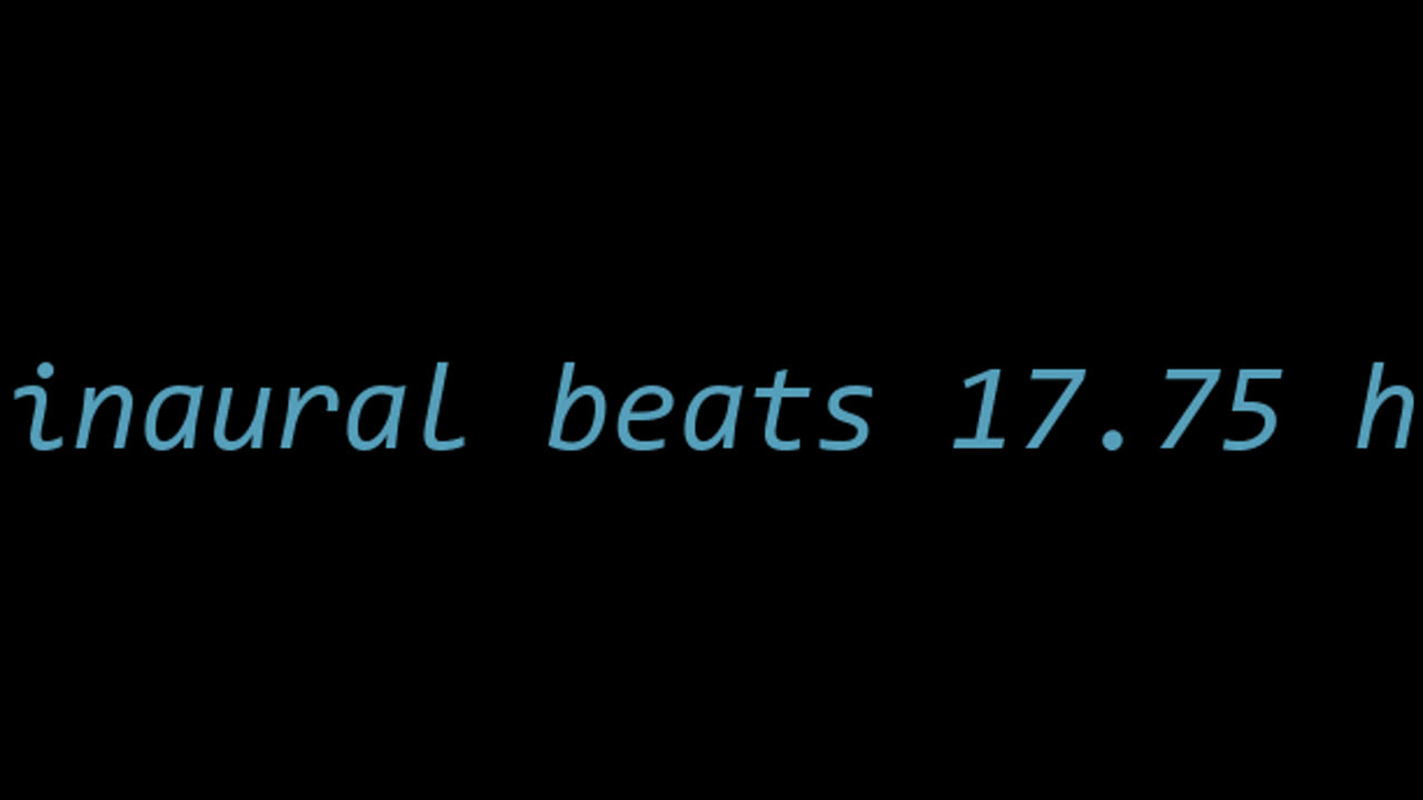 binaural beats 17.75 hz