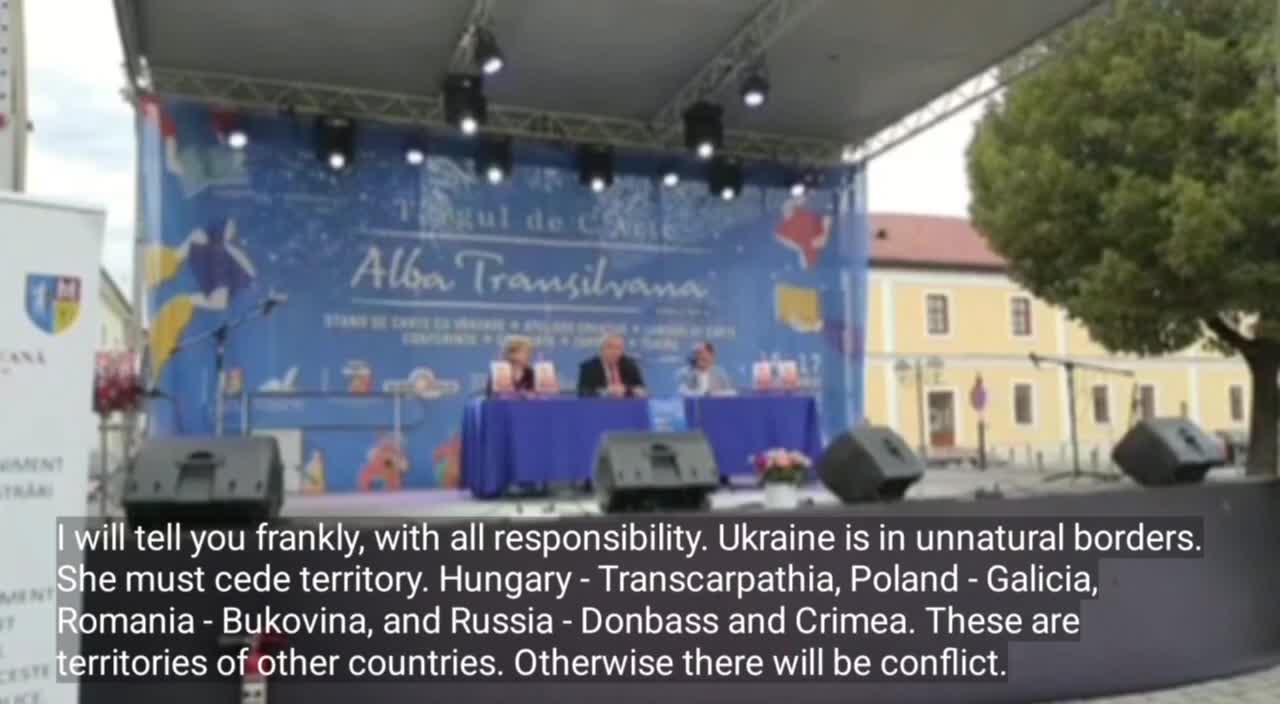 Romanian ex-FM Andrei Marga: Ukraine must cede territories to Hungary, Poland, Romania & Russia