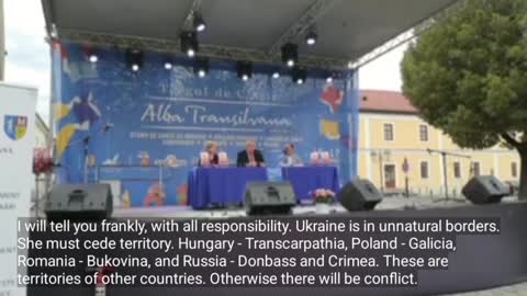 Romanian ex-FM Andrei Marga: Ukraine must cede territories to Hungary, Poland, Romania & Russia