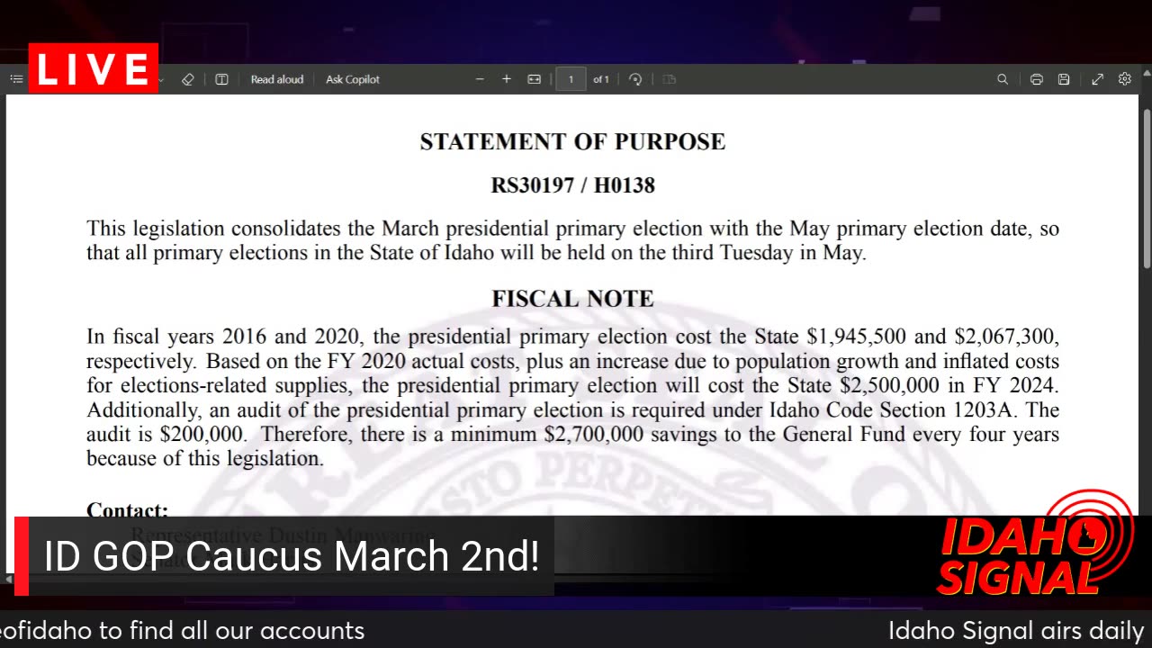 We should be THANKING Chairwoman Dorothy Moon for the March 2 GOP Caucus