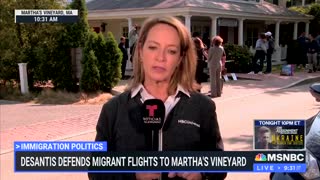 MSNBC Reporter Says Migrants Are 'Thanking' Gov. DeSantis For Sending Them To Martha's Vineyard