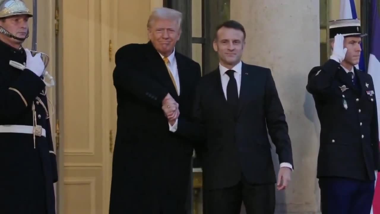 Emmanuel Macron might need a chiropractor after that handshake from Trump. 😂