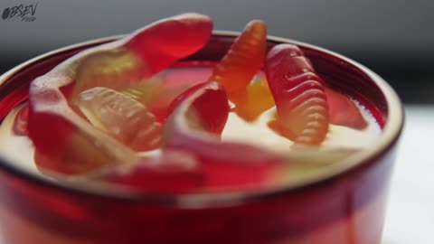 Gummy Worm Cocktail, Wriggles All The Way Down