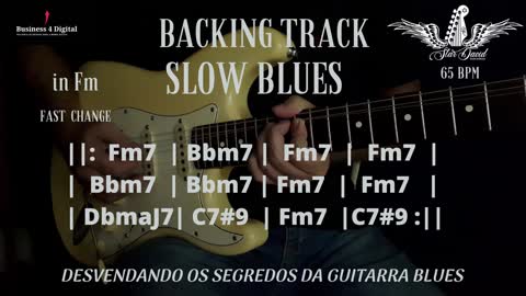 Backing Track Slow Blues in Fm