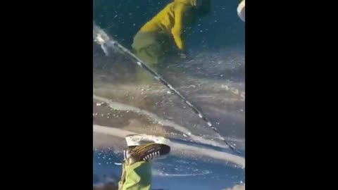 Filming the reflection of an ice skater