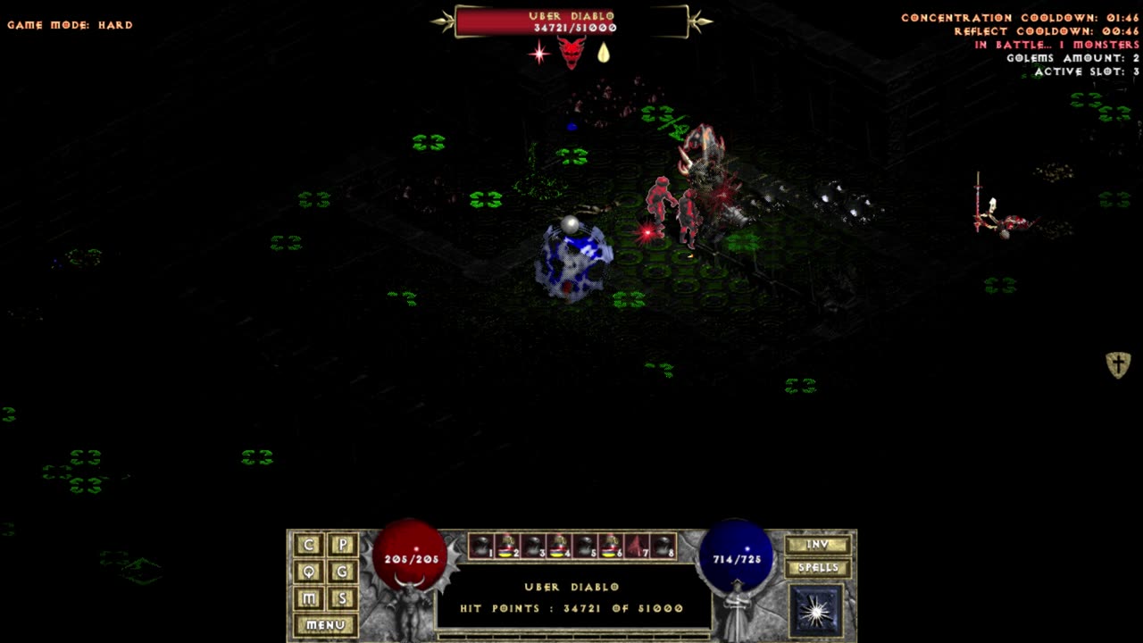 Diablo The Hell 2 - UberD kill - SP Mage Hard