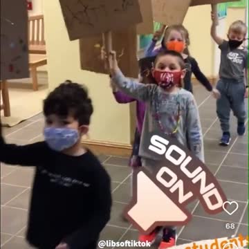 REPULSIVE! Kindergartners chanting BLM marching with SIGNS?