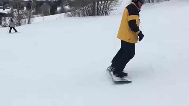 9th day on a snowboard.