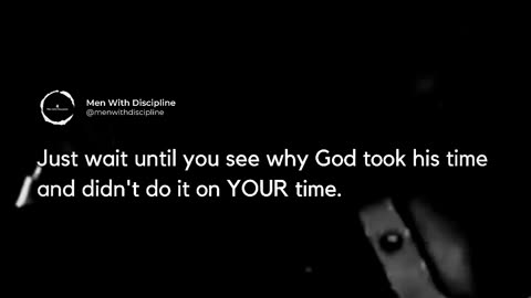 His timing is Greater. Trust the Process 🤞🏻