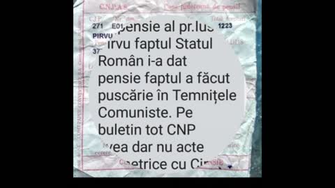 (3) 15. Pr. Iustin Pîrvu a avut Cnp