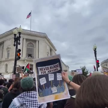MTG surrounded by pro-Palestinian protesters in DC