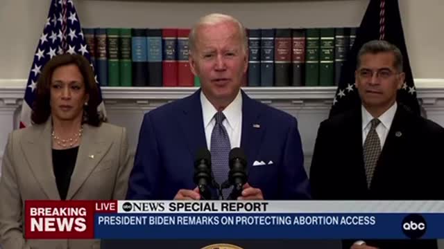 Biden Calls for a National Law to Codify Roe Which He Says He Will Sign Immediately.