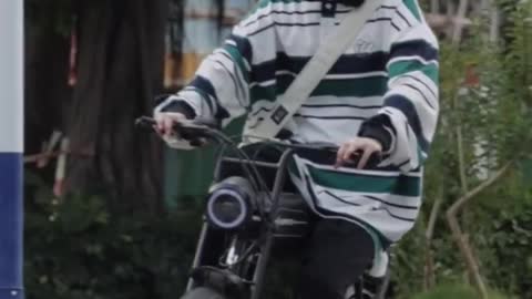 bike and girl