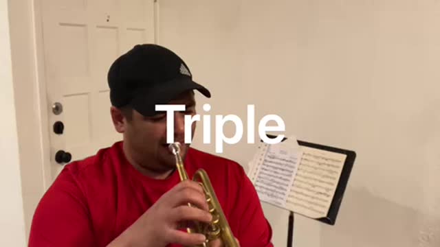 C chromatic practice (triple & double tonguing)