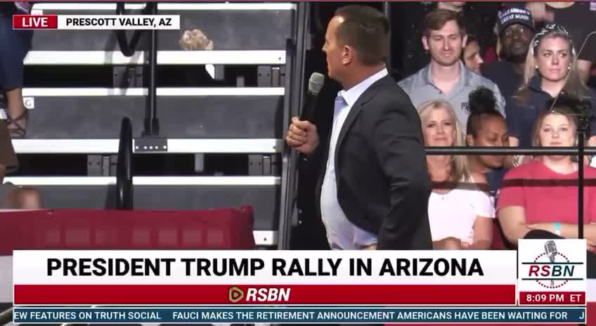 Ric Grenell at Trump Rally in AZ.