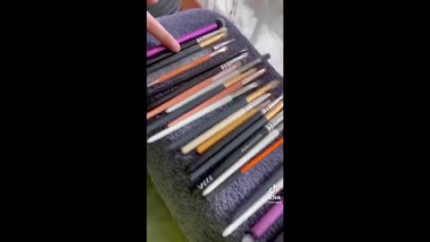 Cleaning Very Dirty Makeup Tools Tiktok Compilation