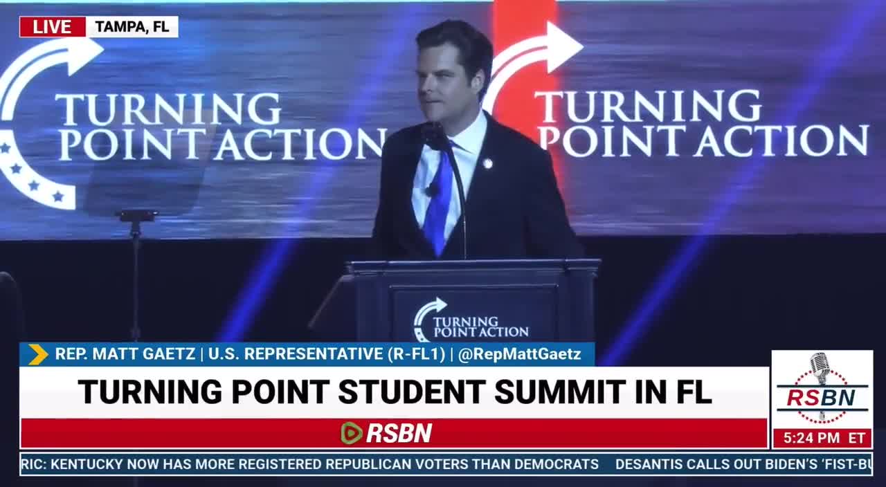 Matt Gaetz: the FBI lost Hunter Biden's laptop but we have it.