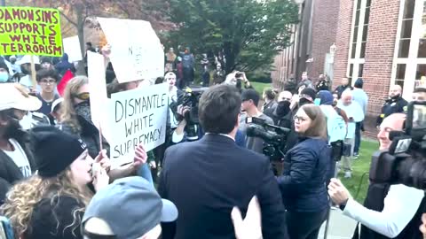 ALex Stein Pisses off Leftists Students protesting Free Speech at Campus is Unbelievable