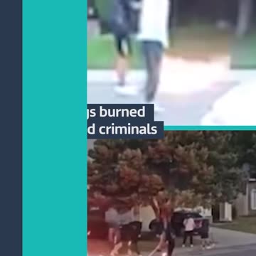 Una comunità della California stava cercando di capire chi avesse bruciato delle bandiere arcobaleno del LGBTQ pride month 🏳️‍🌈 dei tizi mascherati avevano bruciato delle bandiere arcobaleno per i diritti dei sodomiti LGBTQ