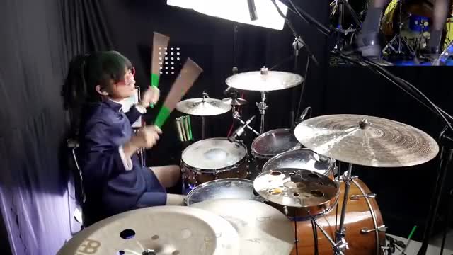 very beautiful drum player what do you think