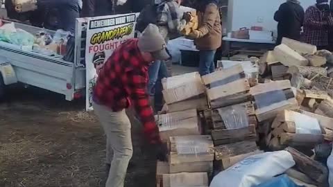 The supplies keep piling up in Milk River and Coutts Alberta