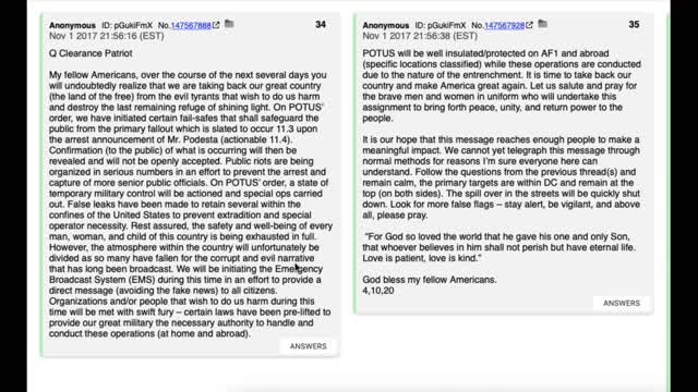Retrospective Look At Early Q Intel As It Relates To 2016 Election Video