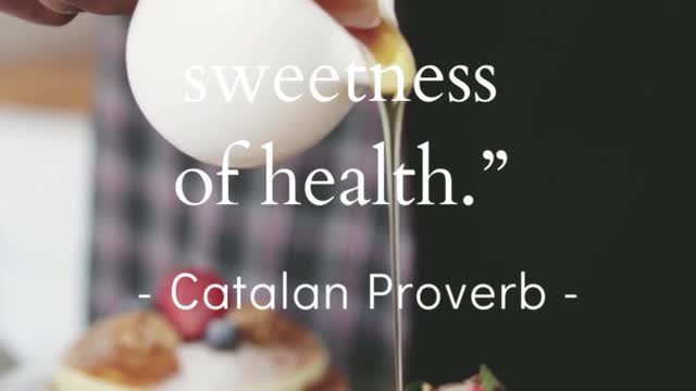 A healthy lifestyle simply means: eating good food!