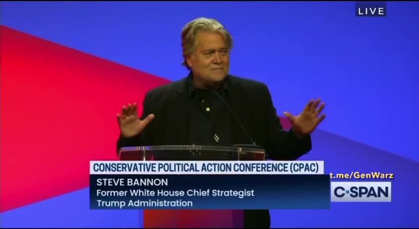 Steve Bannon’s Speaks at CPAC ‘22 in Dallas, Texas