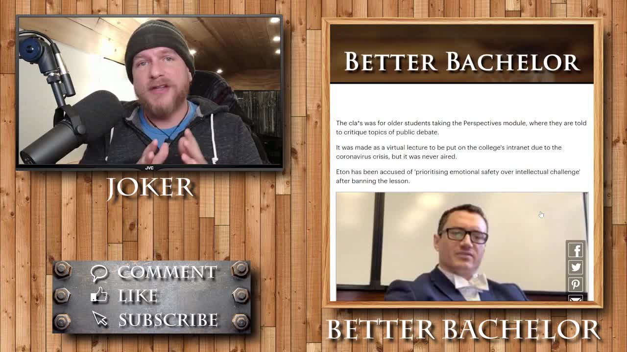 A male professor fired for a lesson saying "Men aren't bad"