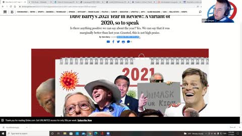 Dave Barry's Hilarious "2021 Year in Review" Explained for ESL Learners - Part 1