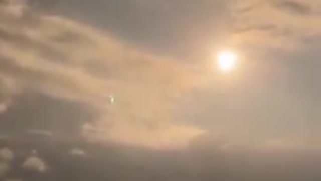The spacecraft's flight into space ... how bright it was