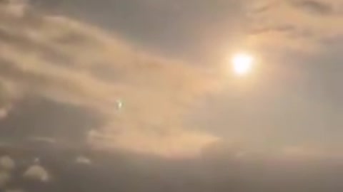 The spacecraft's flight into space ... how bright it was