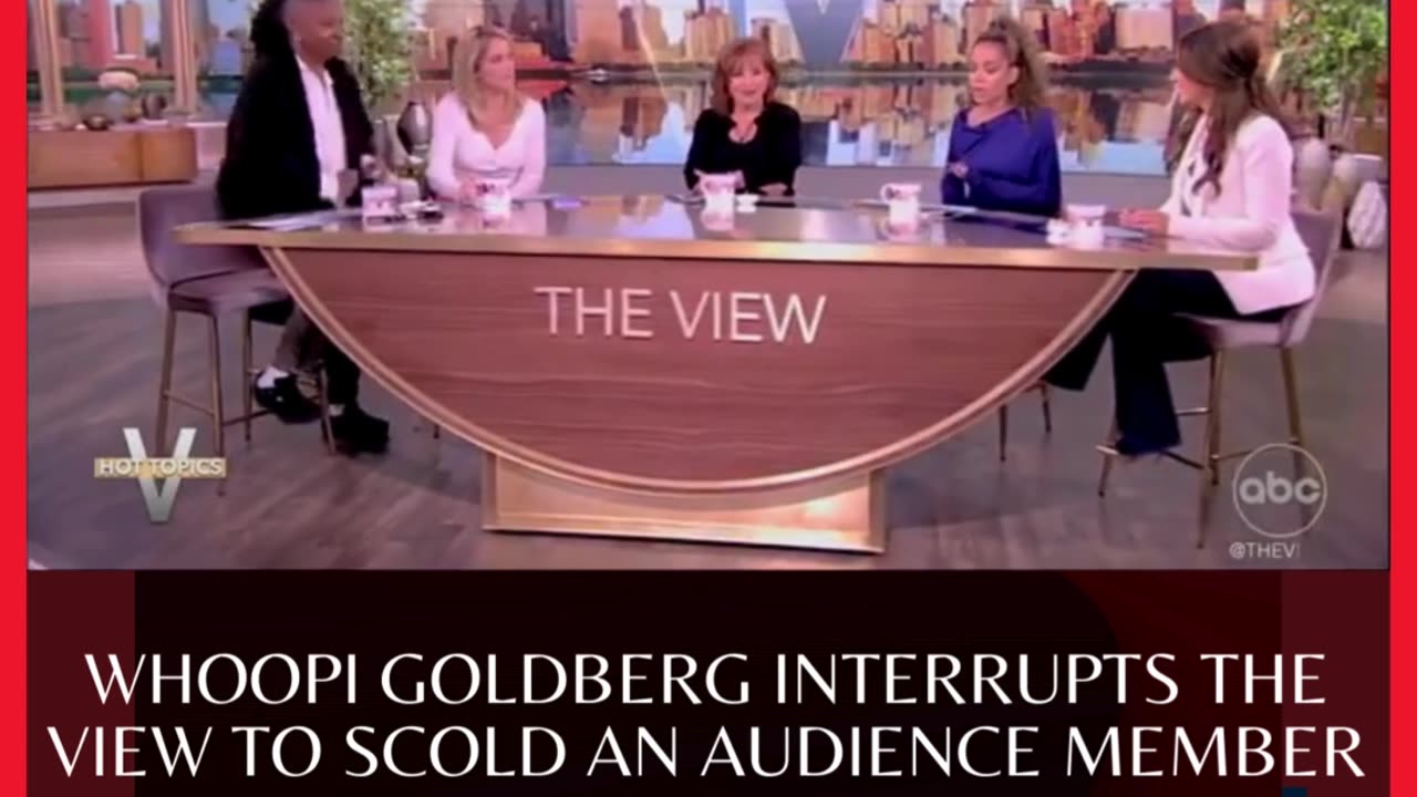 Whoopi Goldberg interrupted The View to scold an audience member