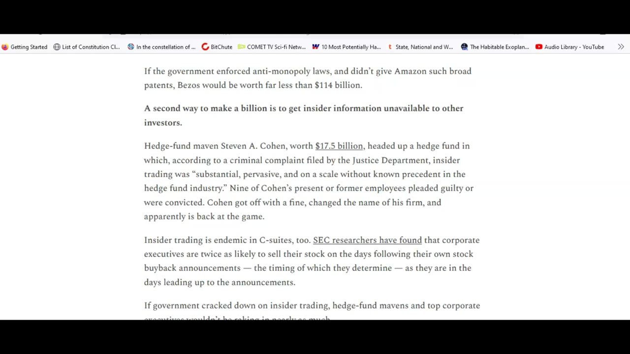 Robert Reich says billionaires should not exist