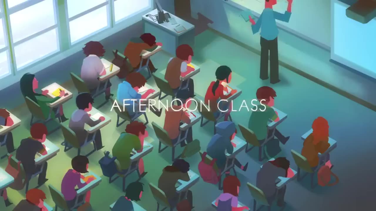 Boys and afternoon class room