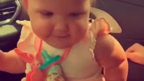 Dancing baby girl