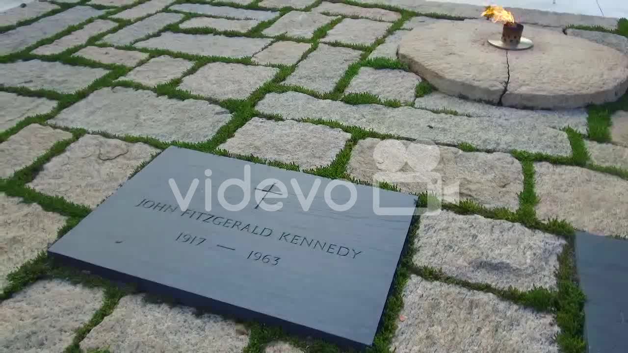 John F Kennedy Gravesite At Arlington Cemetery