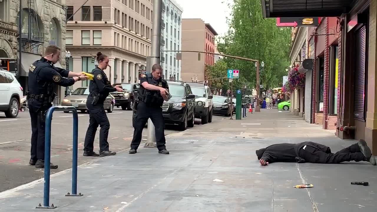 Credit - Sean Carmitchel - Antifa Active Shooter Detained