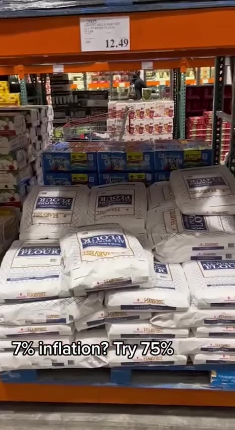 7% inflation my ass get a receipt three years old compared to today!