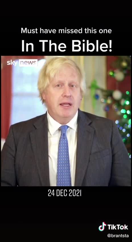UK Leader Boris Johnson Preaches on 'Getting Jabbed for Jesus' in his Christmas Eve Message