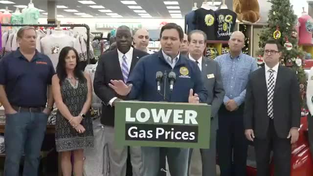 Gov DeSantis on rising gas prices: "We're here to do something about it."