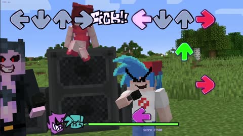 Friday night funking, but it's Minecraft