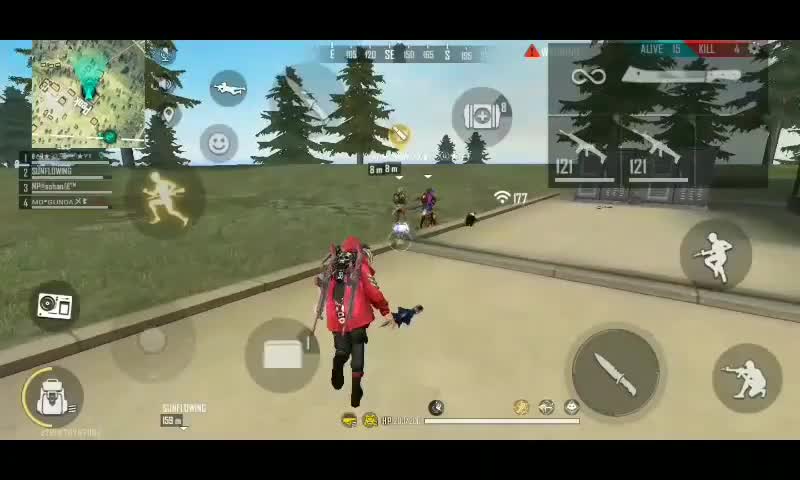 First gun challenge on garena freefire, overpower rush gameplay