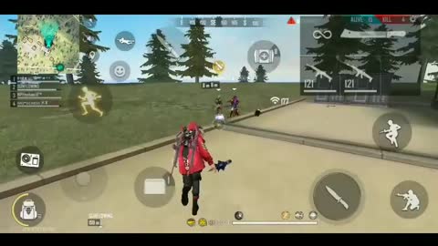 First gun challenge on garena freefire, overpower rush gameplay