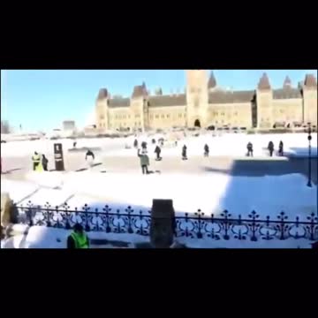 Freedom Convoy arriving in Ottawa 2022